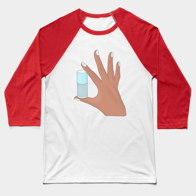 Nail Polish Baseball T-Shirt by DiegoCarvalho